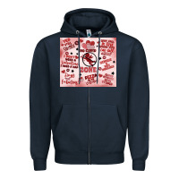 Navy funny valentine's day Zipper Hoodie - MaliasSmallBusiness
