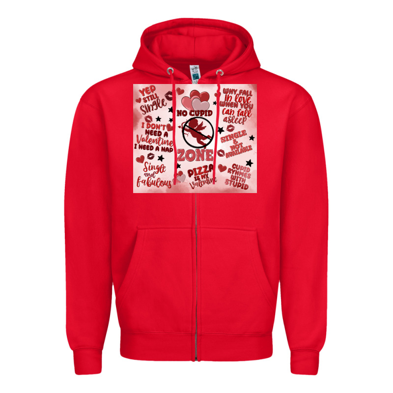 Funny Valentine's Day Zipper Hoodie by MaliasSmallBusiness | Teevron
