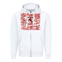 White funny valentine's day Zipper Hoodie - MaliasSmallBusiness