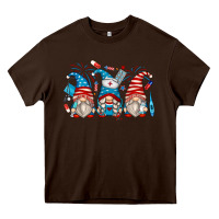 Chocolate Brown american nurse gnomes Heavy Core Tee - Zillion Design Studio