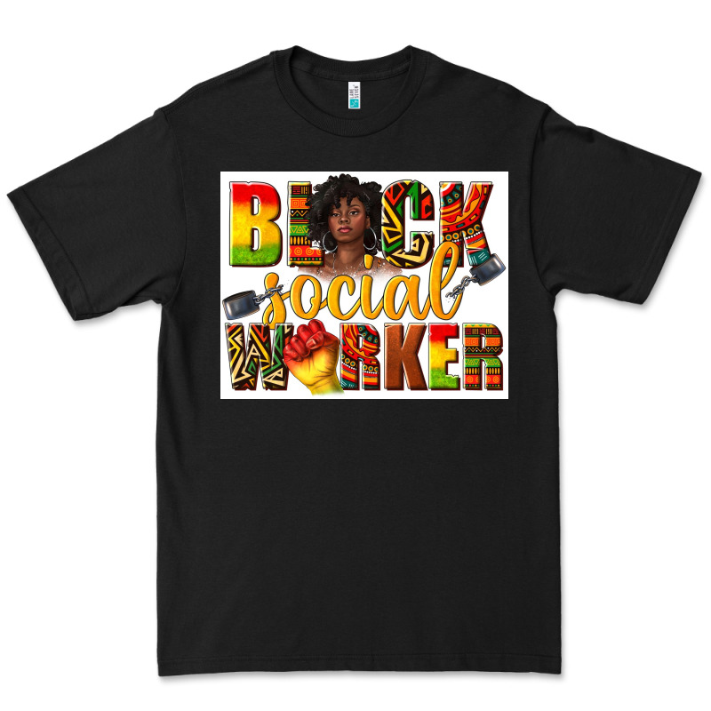 Black Social Worker Premium Tee by texasbilliewilder | Teevron