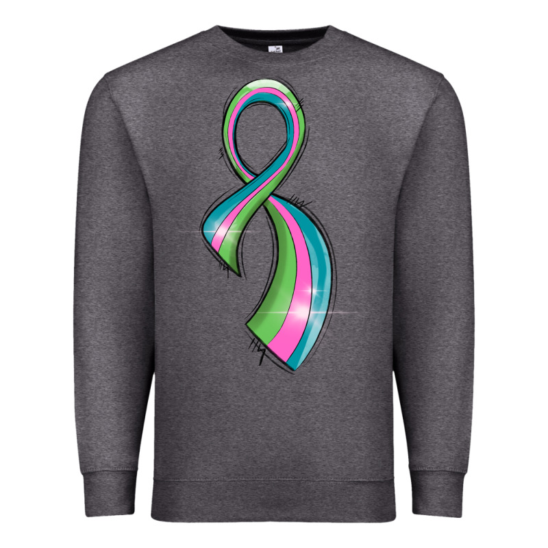 Metastatic Breast Cancer Ribbon Premium Sweatshirt by LillyAllenDesigns | Teevron