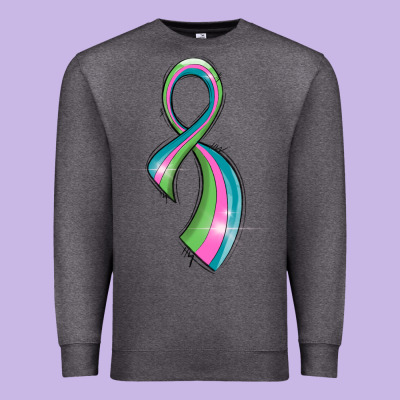 Metastatic Breast Cancer Ribbon Premium Sweatshirt Designed By Lillyallendesigns
