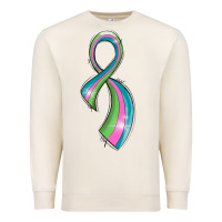 Sandshell metastatic breast cancer ribbon Premium Sweatshirt - LillyAllenDesigns