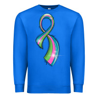 True Royal metastatic breast cancer ribbon Premium Sweatshirt - LillyAllenDesigns