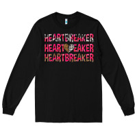 Black heartbreaker with leopard and cowhide Long Sleeve Tee - NancyCooperArtShop