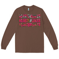 Chestnut heartbreaker with leopard and cowhide Long Sleeve Tee - NancyCooperArtShop