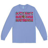 Colony Blue heartbreaker with leopard and cowhide Long Sleeve Tee - NancyCooperArtShop