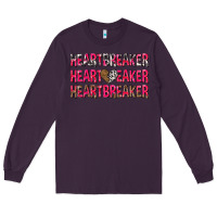 Plum heartbreaker with leopard and cowhide Long Sleeve Tee - NancyCooperArtShop