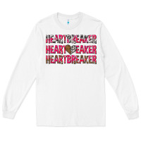 White heartbreaker with leopard and cowhide Long Sleeve Tee - NancyCooperArtShop
