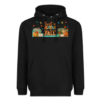 Black just a girl who loves fall libbey glass Heavyweight Hoodie - BundleAndBundleShop