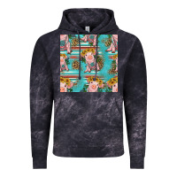 Cloud Black turquoise baby pig seamless pattern Vintage Hoodie - HRA Design Shop