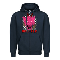 Navy heartbreaker Zipper Hoodie - MaliasSmallBusiness