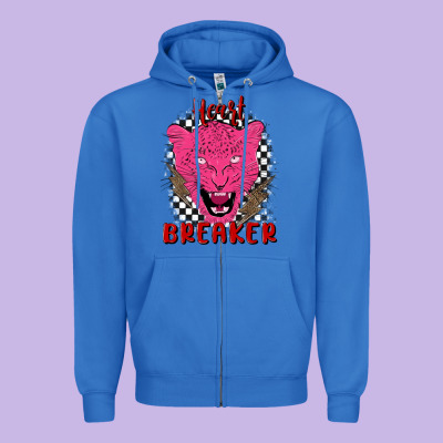 Heartbreaker Zipper Hoodie Designed By Maliassmallbusiness