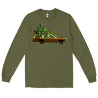 Army Green christmas vacation car Long Sleeve Tee - Jasminsmagicworld