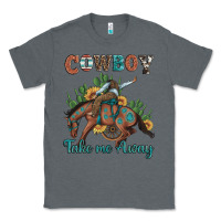 Charcoal Heather cowboy take me away rodeo Classic Tee - Artiststas