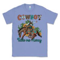 Colony Blue cowboy take me away rodeo Classic Tee - Artiststas