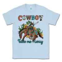 Dusty Blue cowboy take me away rodeo Classic Tee - Artiststas