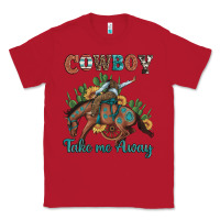 Red cowboy take me away rodeo Classic Tee - Artiststas
