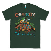Sports Green cowboy take me away rodeo Classic Tee - Artiststas