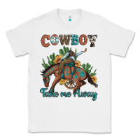 White cowboy take me away rodeo Classic Tee - Artiststas