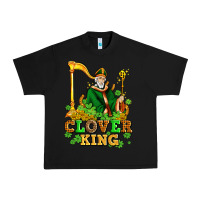 Black st patricks clover king  with shamrocks Urban Heavy Tee - AdoDesignShop