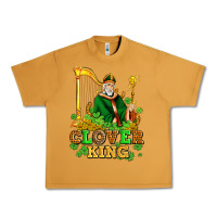 Peanut Butter st patricks clover king  with shamrocks Urban Heavy Tee - AdoDesignShop
