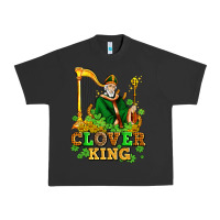Pigment Black st patricks clover king  with shamrocks Urban Heavy Tee - AdoDesignShop