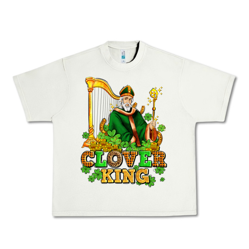St Patricks Clover King  With Shamrocks Urban Heavy Tee by AdoDesignShop | Teevron