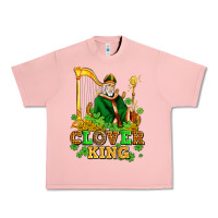 Salmon st patricks clover king  with shamrocks Urban Heavy Tee - AdoDesignShop