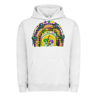 Pigment Lunar Rock mardi gras rainbow and fleur de lis Urban Hoodie - CowGirlArtShop