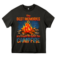 Asphalt the best memories are made around the campfire Heavy Core Tee - texasbilliewilder