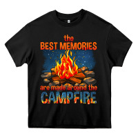 Black the best memories are made around the campfire Heavy Core Tee - texasbilliewilder