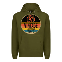 Army Green Est 1973 Vintage All Original Parts Premium Hoodie - Bettercallsaul