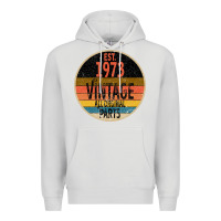Dove Grey Est 1973 Vintage All Original Parts Premium Hoodie - Bettercallsaul