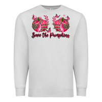 Dove Grey save the pumpkins Premium Sweatshirt - LillyAllenDesigns