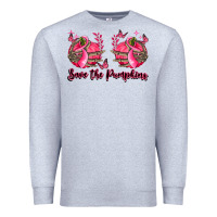 Heather Grey save the pumpkins Premium Sweatshirt - LillyAllenDesigns