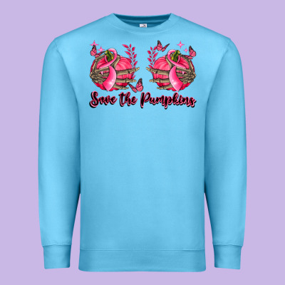 Save The Pumpkins Premium Sweatshirt Designed By Lillyallendesigns