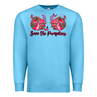 Ocean Blue save the pumpkins Premium Sweatshirt - LillyAllenDesigns