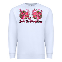 White save the pumpkins Premium Sweatshirt - LillyAllenDesigns