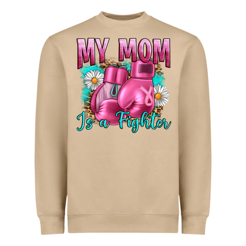 Breast Cancer My Mom Is A Fighter Heavyweight Sweatshirt by Artiststas | Teevron