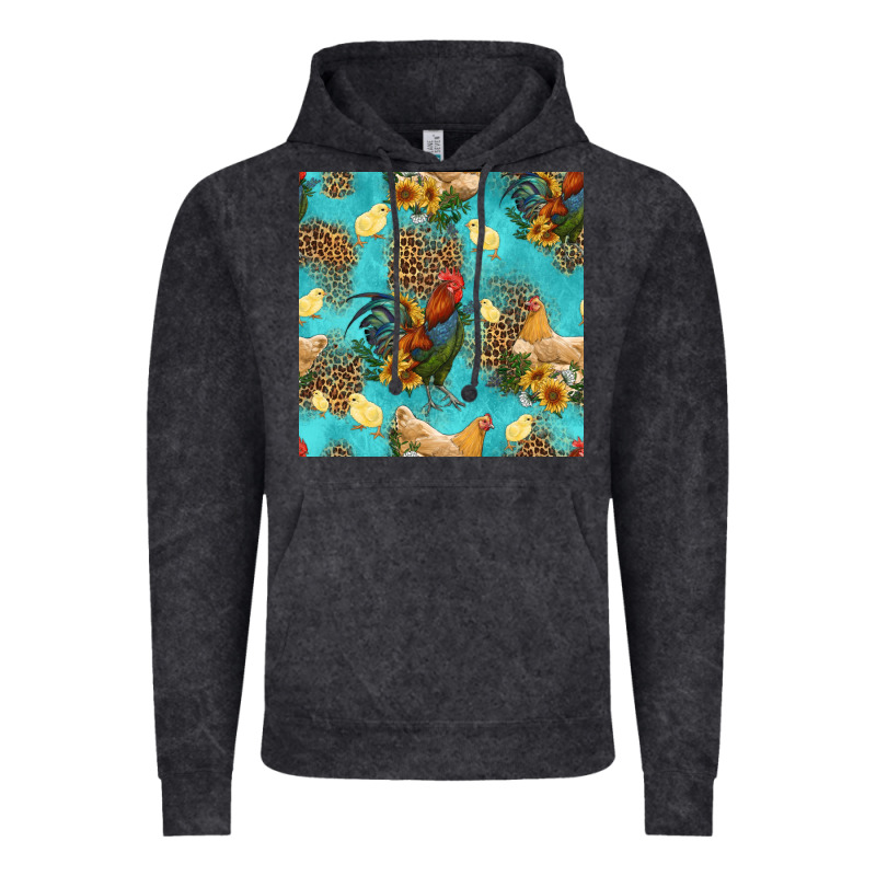 Poultry Animals Seamless Pattern Vintage Hoodie by HRA Design Shop | Teevron