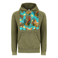 Vintage Olive poultry animals seamless pattern Vintage Hoodie - HRA Design Shop
