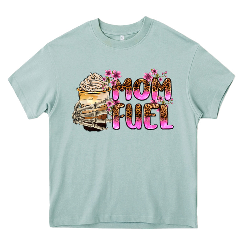 Mom Fuel Heavy Core Tee by Zillion Design Studio | Teevron