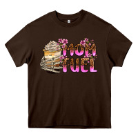 Chocolate Brown mom fuel Heavy Core Tee - Zillion Design Studio