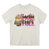 Cream mom fuel Heavy Core Tee - Zillion Design Studio