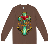 Chestnut cross faith Long Sleeve Tee - BarkalooDesign