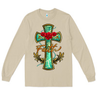 Mushroom cross faith Long Sleeve Tee - BarkalooDesign