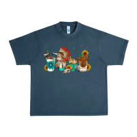 Midnight Navy indian coffee cups Urban Heavy Tee - AdoDesignShop