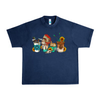 Navy indian coffee cups Urban Heavy Tee - AdoDesignShop